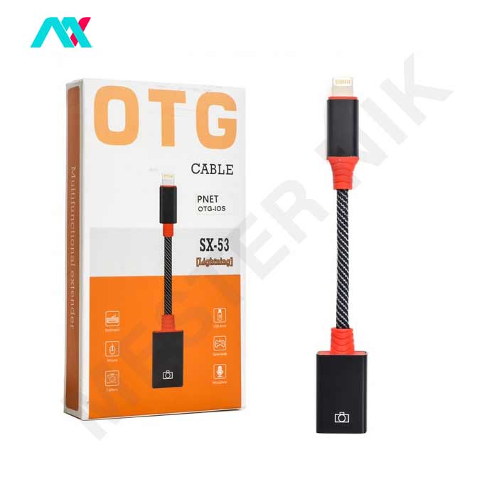 کابل تبدیل OTG (USB To Lightning) پی نت مدل SX-53