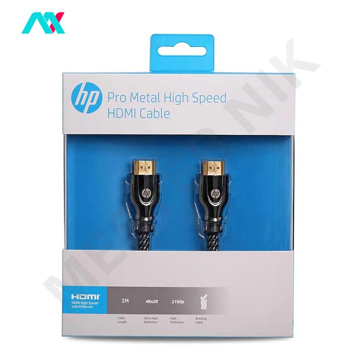 کابل HDMI برند HP مدل Pro Metal High Speed به طول 3 متر