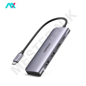 هاب USB3.0 و کارت خوان با سری Type-C یوگرین مدل cm195- 70411