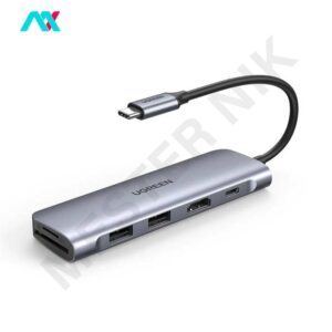 هاب USB3.0 و کارت خوان با سری Type-C یوگرین مدل cm195- 70411