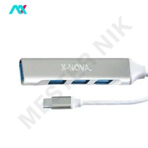 هاب USB3.0 چهار پورت X-NOVA با سری Type-C مدل x910