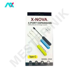 هاب USB3.0 چهار پورت X-NOVA با سری Type-C مدل X940