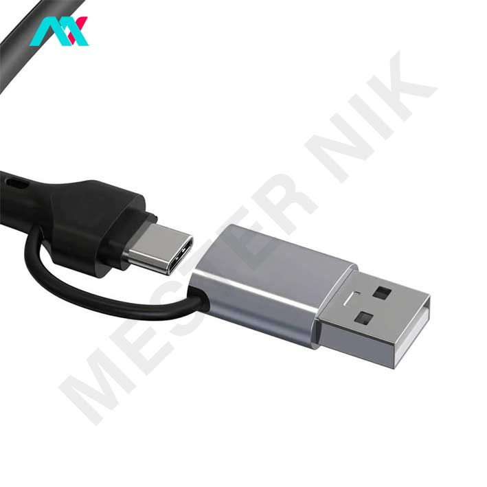 هاب 7 پورت USB3.0 با سری USB-C و USB3.0 پینت مدل P-7602