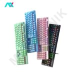 کیبورد مکانیکال گیمینگ سیمی AULA مدل S2022 BLUE SWITCH