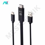 کابل تبدیل تایپ‌سی به HDMI وریتی 2 متری مدل V-HD12