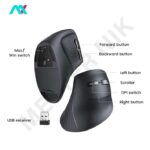 ماوس وایرلس و بلوتوث ارگونومیک یوگرین مدل MU008- 25444
