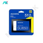 حافظه SSD اینترنال ADATA مدل SU650 ظرفیت 512 گیگابایت